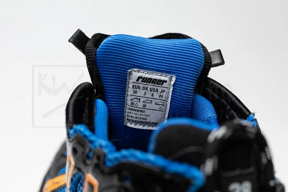 Ba*len*cia*ga runner sneaker blue orange