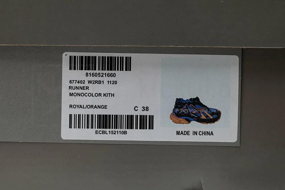 Ba*len*cia*ga runner sneaker blue orange