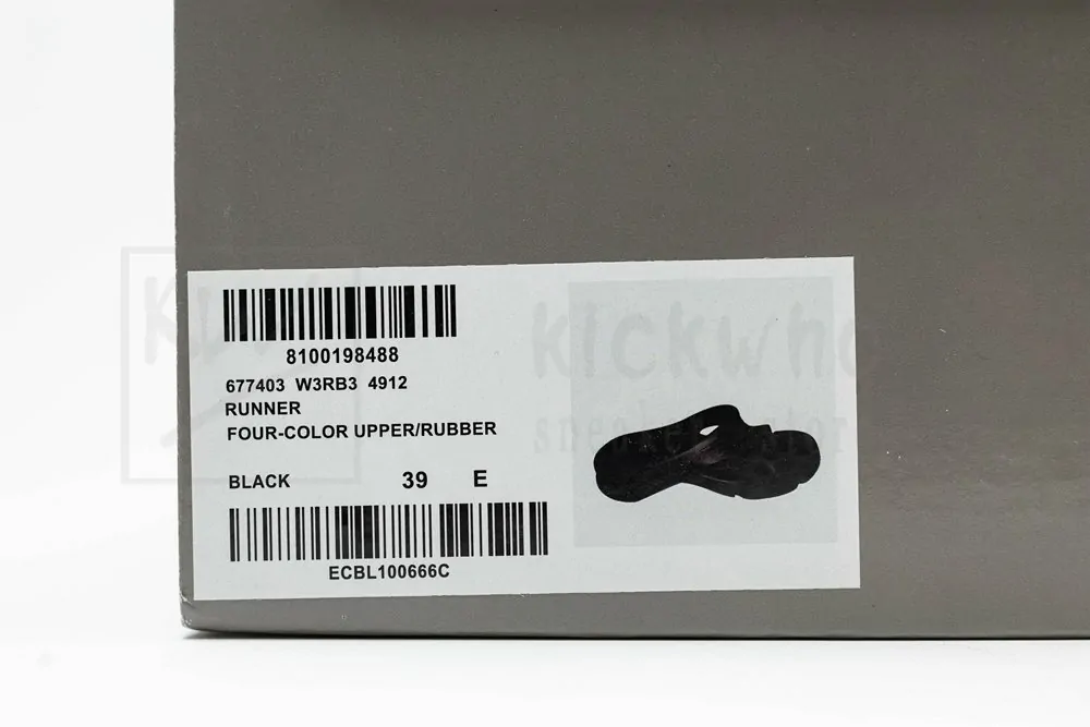 Ba*len*cia*ga mold slide sandal black