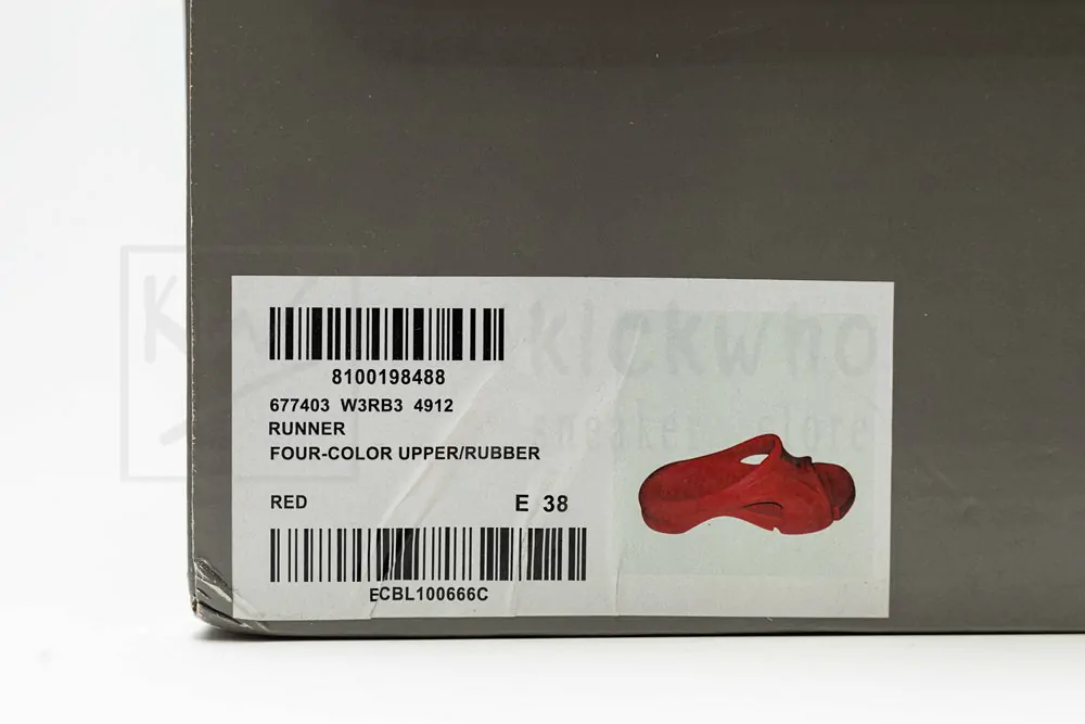 Ba*len*cia*ga mold slide sandal red