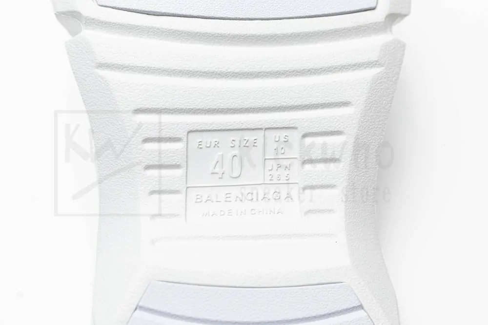 Ba*len*cia*ga mold slide sandal all white
