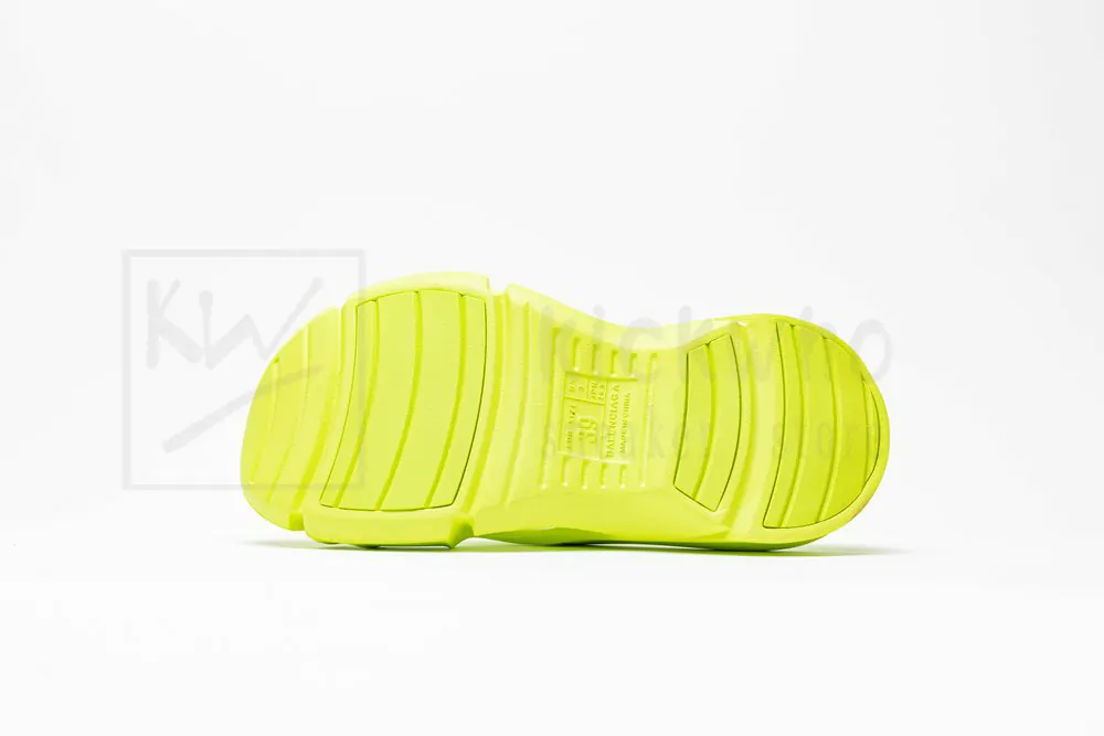 Ba*len*cia*ga mold slide sandal fluorescent green