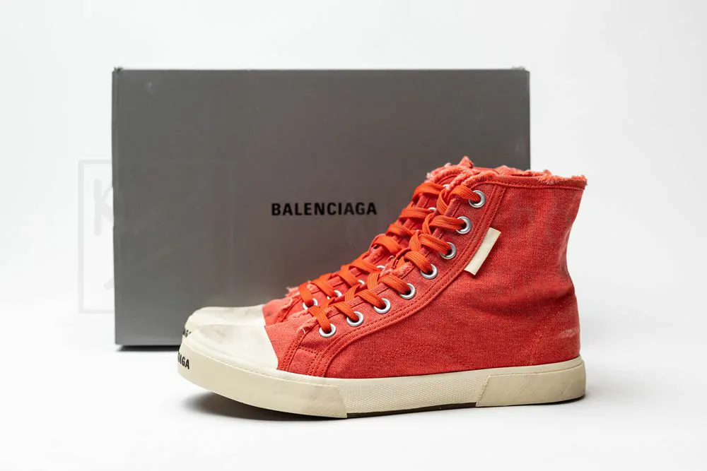 Ba*len*cia*ga paris high top sneaker in red