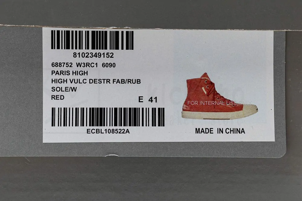 Ba*len*cia*ga paris high top sneaker in red