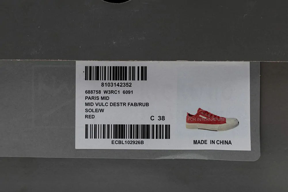 Ba*len*cia*ga paris low sneaker in red