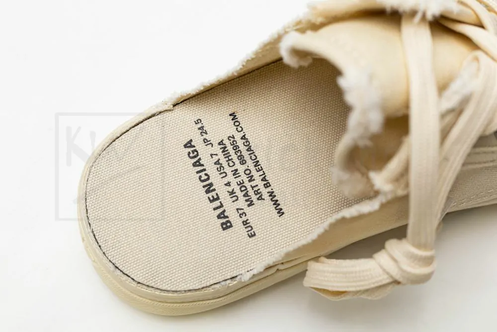 Ba*len*cia*ga paris sneaker mule in white