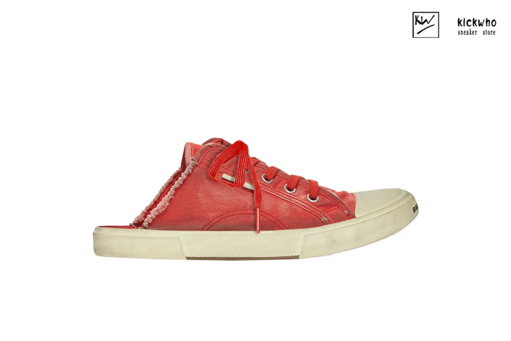 Ba*len*cia*ga paris sneaker mule in red