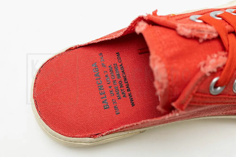 Ba*len*cia*ga paris sneaker mule in red
