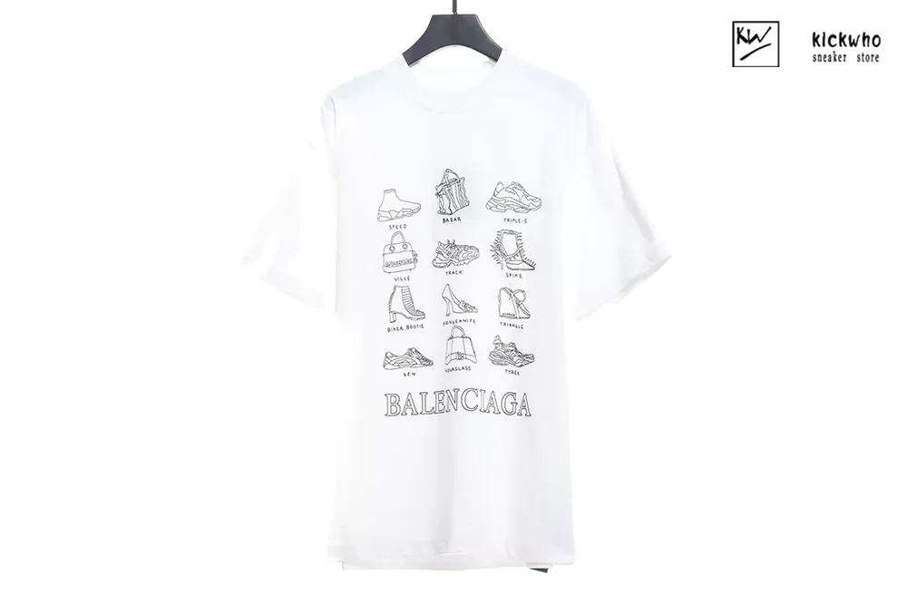 Ba*len*cia*ga ss21 shopping t-shirt white