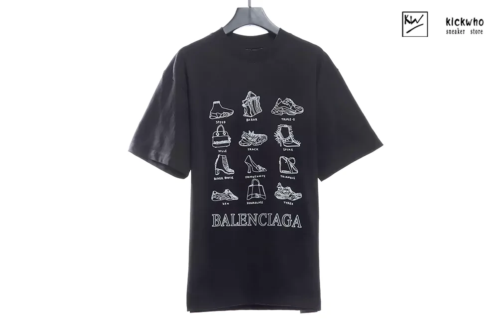 Ba*len*cia*ga ss21 shopping t-shirt black