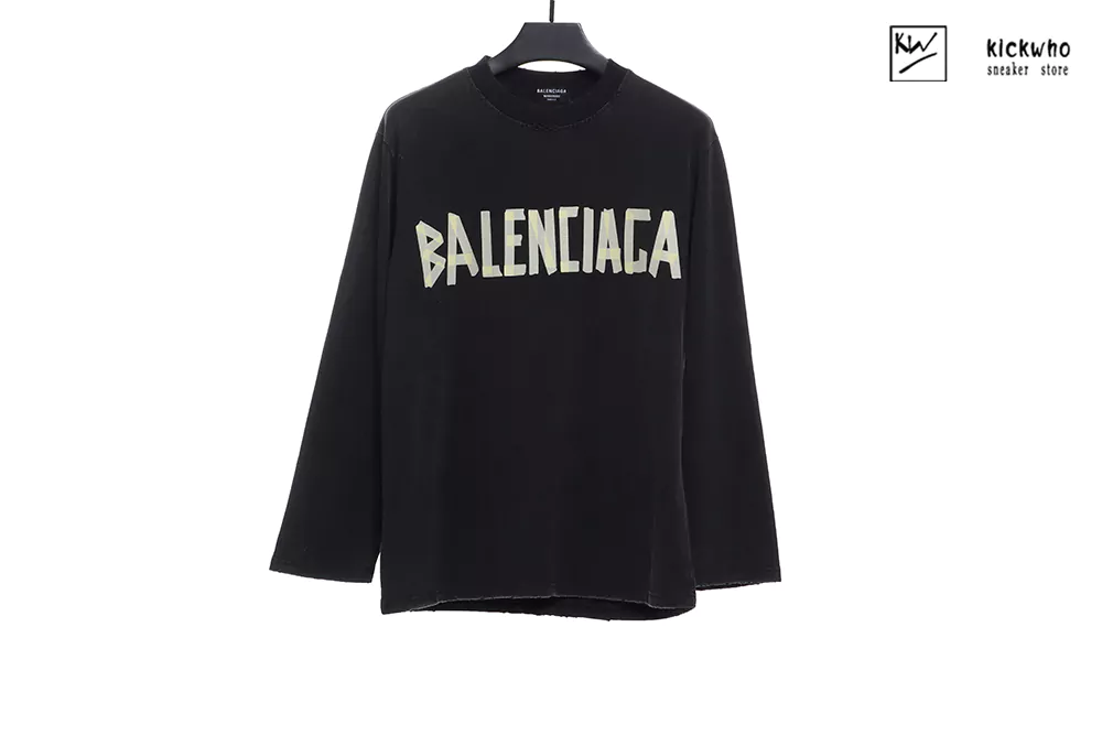 Ba*len*cia*ga bb long sleeve t-shirt black