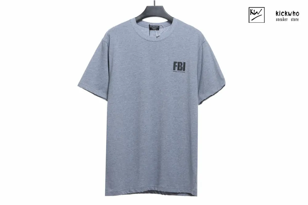 Ba*len*cia*ga fbi t-shirt grey