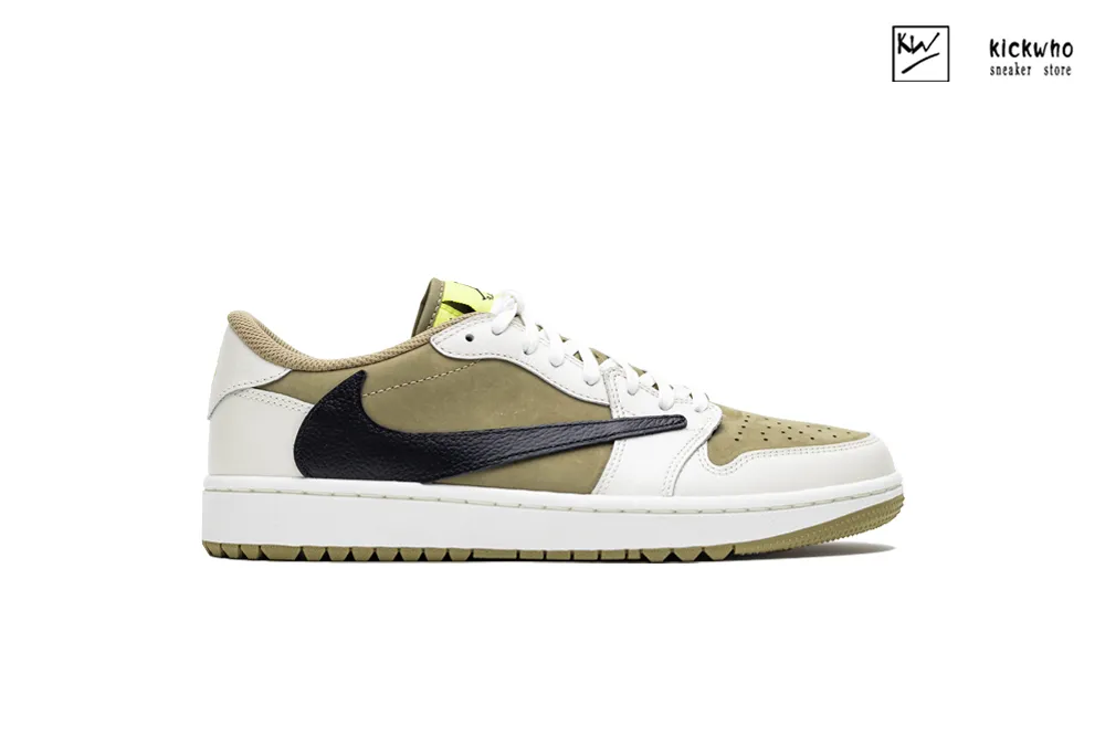 godkiller travis scott x air jordan 1 low golf neutral olive