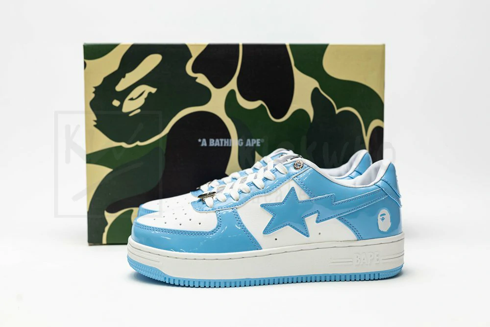 a bathing ape bape sta low blue