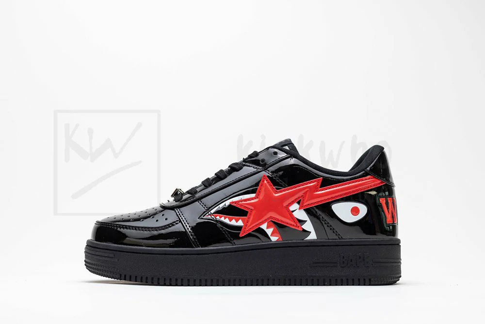 bapesta low m2 shark F**e - black