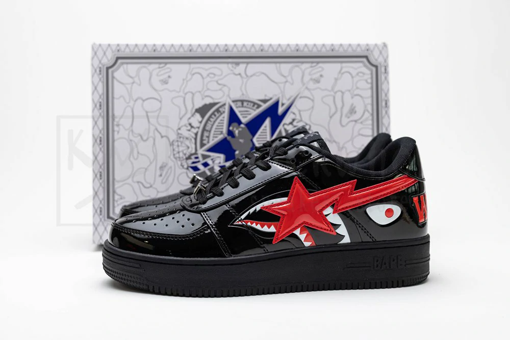 bapesta low m2 shark F**e - black