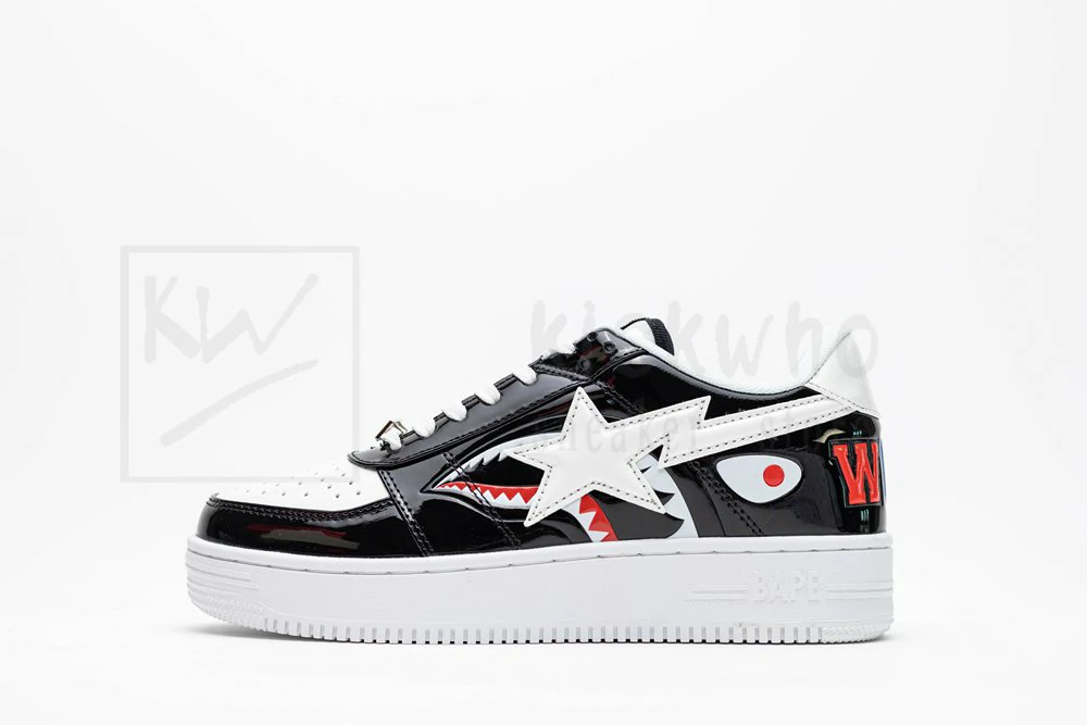 bapesta low m1 shark F**e - black