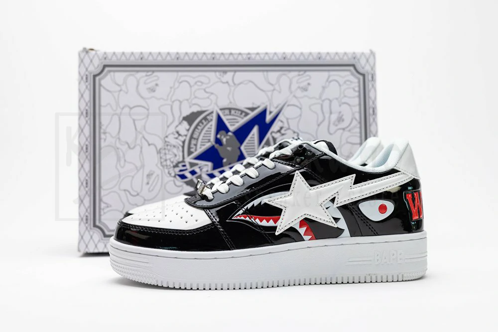 bapesta low m1 shark F**e - black