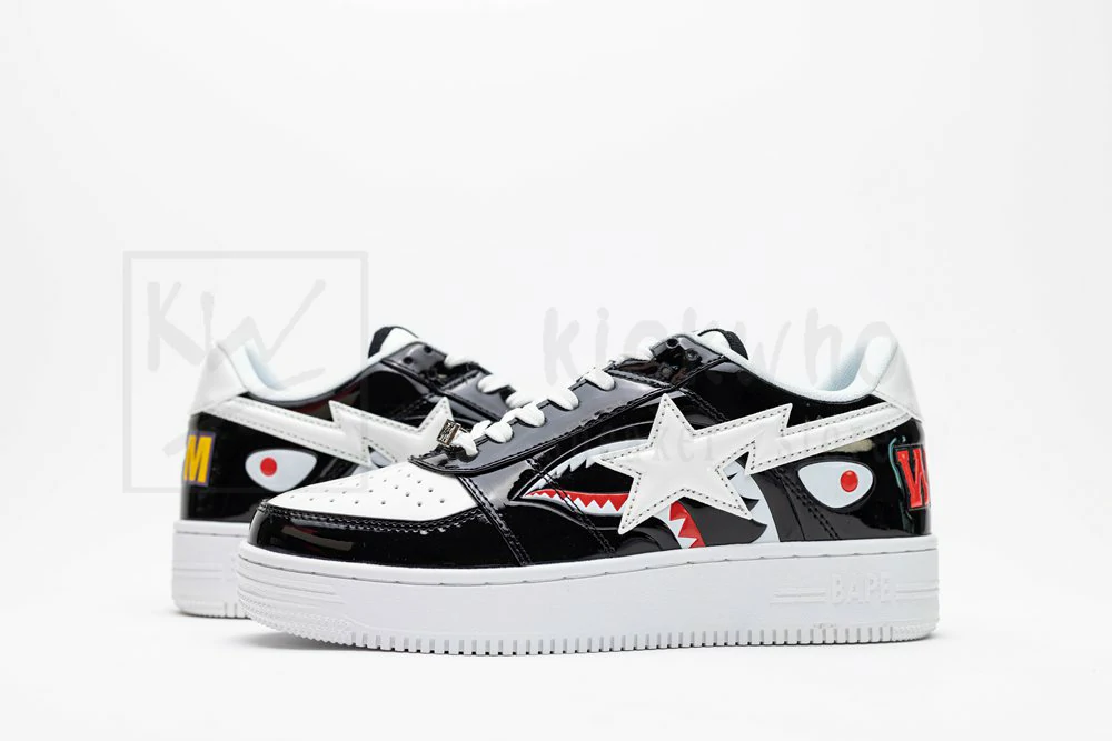 bapesta low m1 shark F**e - black