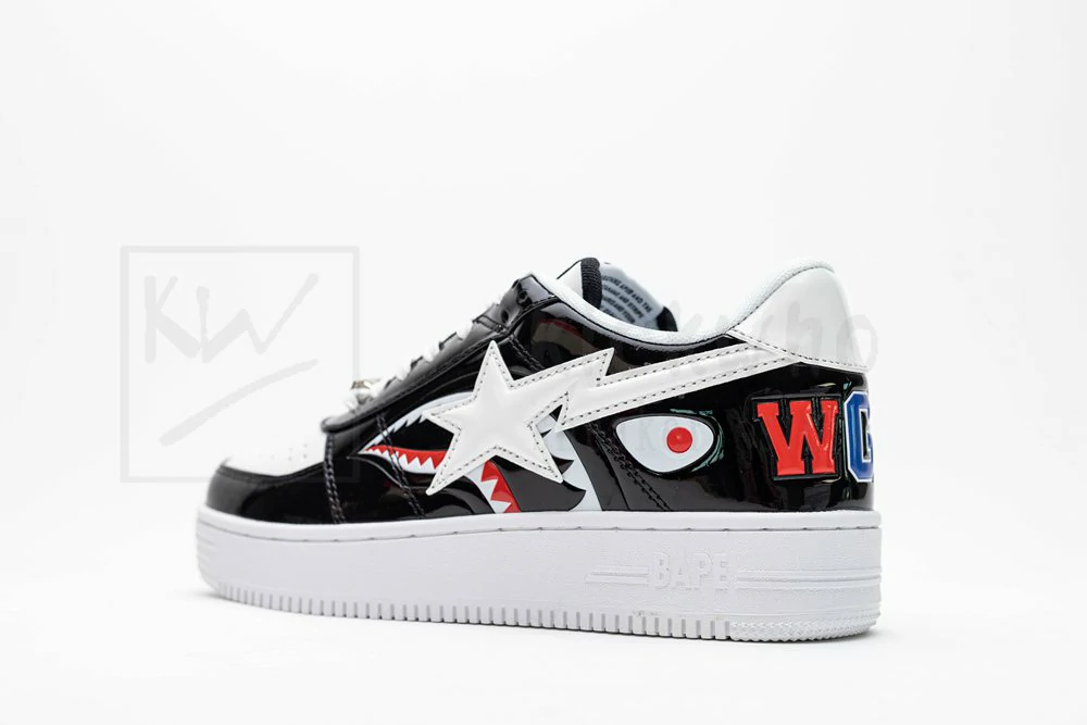 bapesta low m1 shark F**e - black