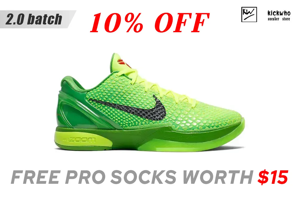 godkiller nike kobe 6 protro ''grinch'' 2.0(size up to 15)