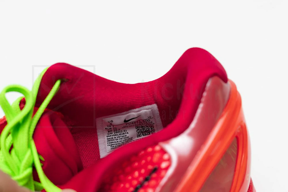 godkiller zoom kobe 6 protro reverse grinch (size up to 15)