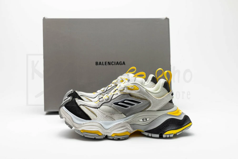 Ba*len*cia*ga cargo sneakers grey yellow