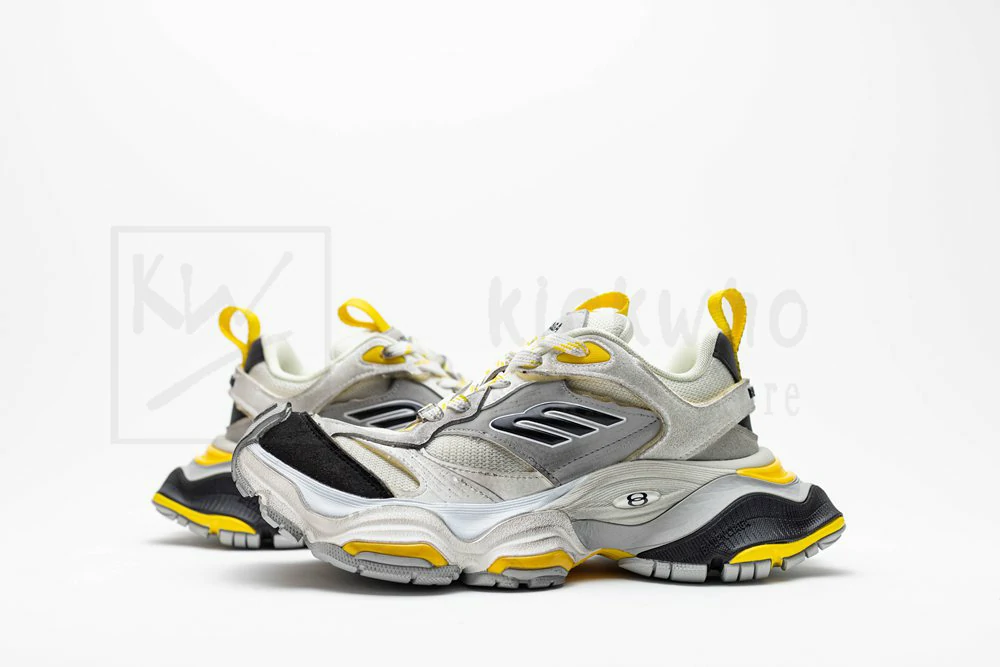 Ba*len*cia*ga cargo sneakers grey yellow
