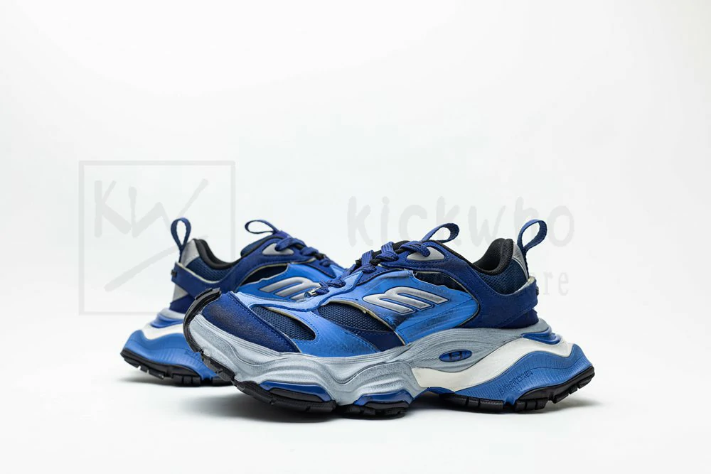 Ba*len*cia*ga cargo sneakers blue white