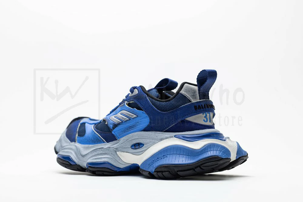 Ba*len*cia*ga cargo sneakers blue white