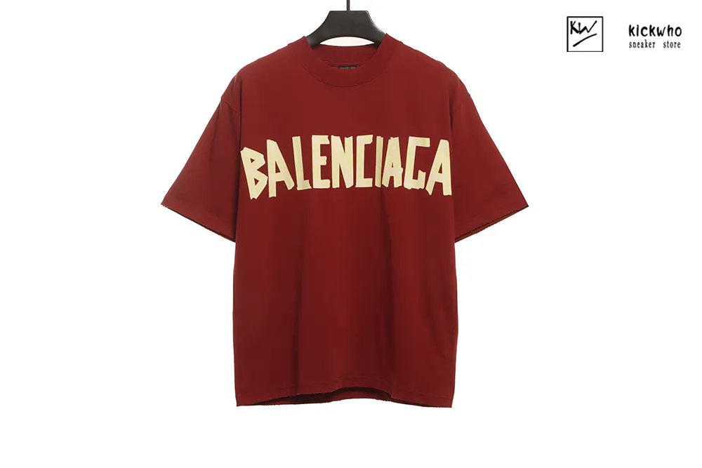 Ba*len*cia*ga bb tapes t-shirt red
