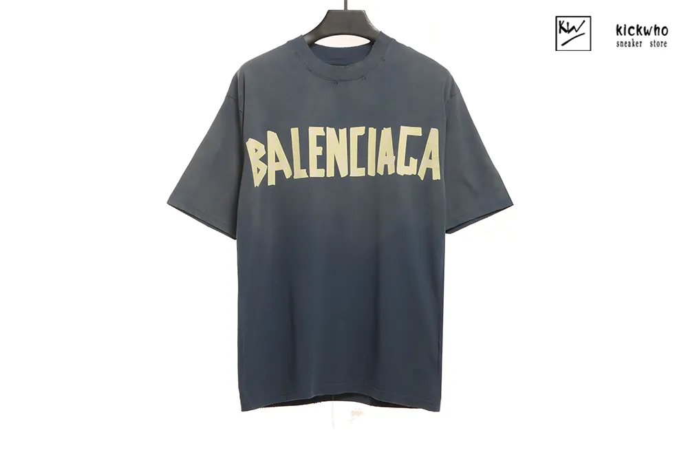 Ba*len*cia*ga bb tapes t-shirt blue