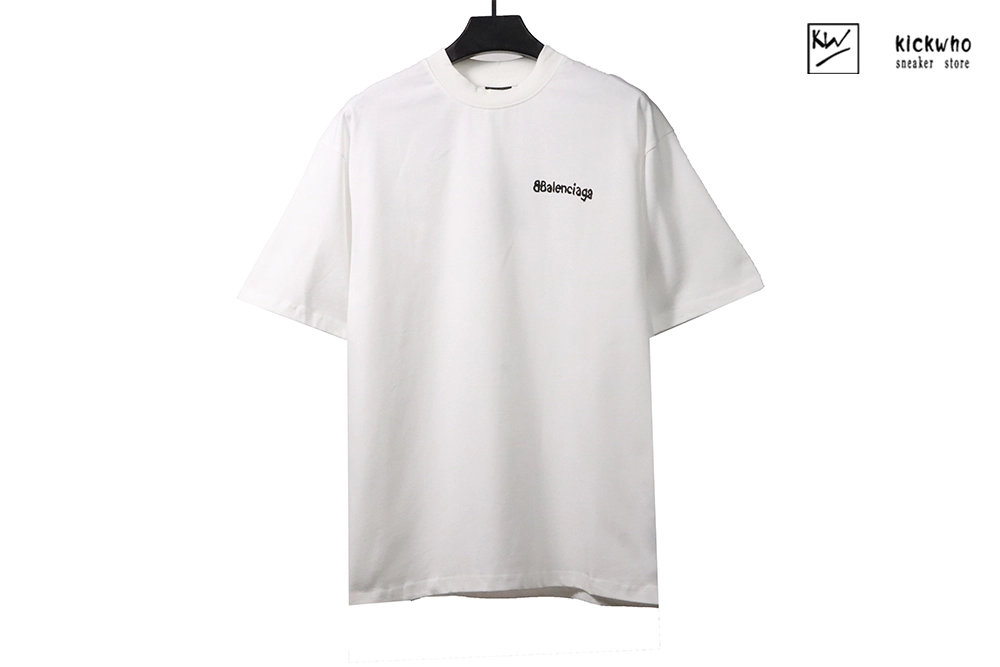 Ba*len*cia*ga graffiti small letter t-shirt white