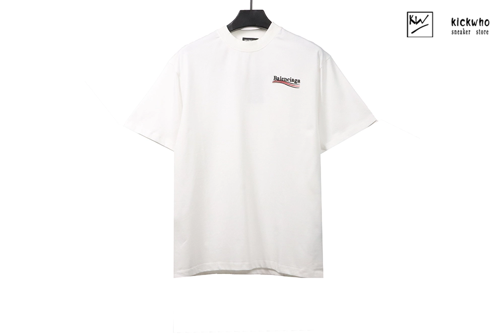 Ba*len*cia*ga cola embroidery t-shirt white