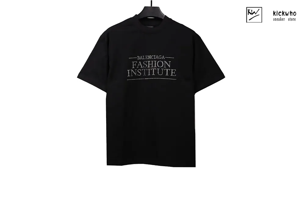 Ba*len*cia*ga diamond letters t-shirt black