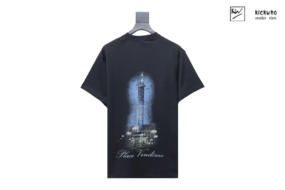 Ba*len*cia*ga & vogue lighthouse print t-shirt black