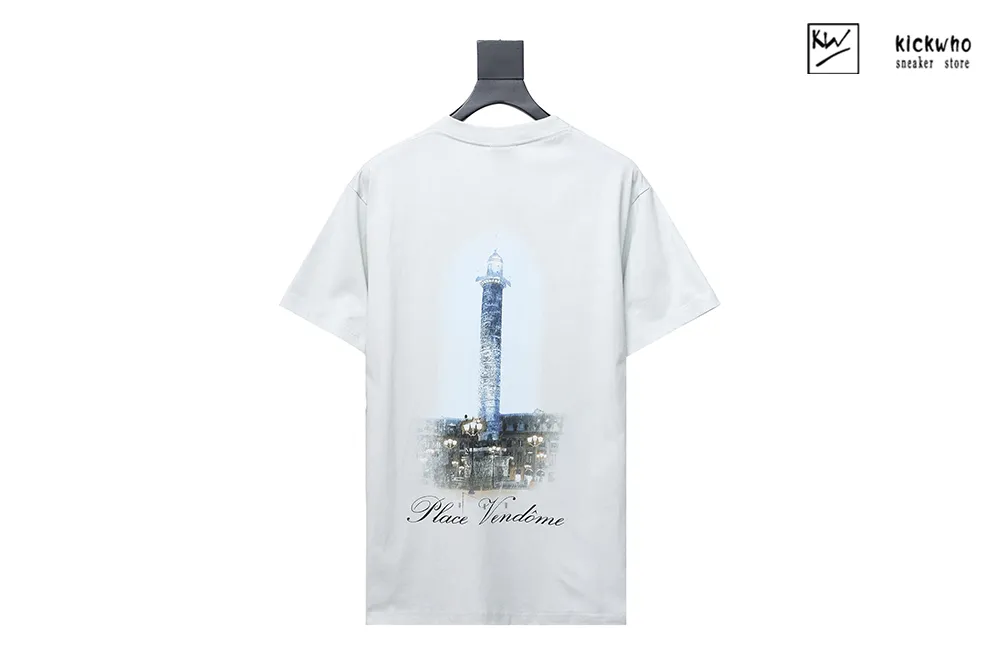 Ba*len*cia*ga & vogue lighthouse print t-shirt white