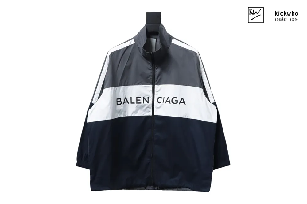 Ba*len*cia*ga classic color blocked jacket