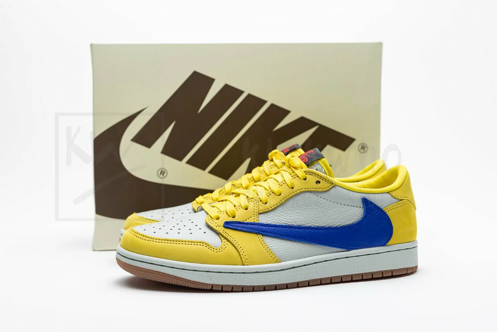 godkiller travis scott x wmns air jordan 1 retro low og canary