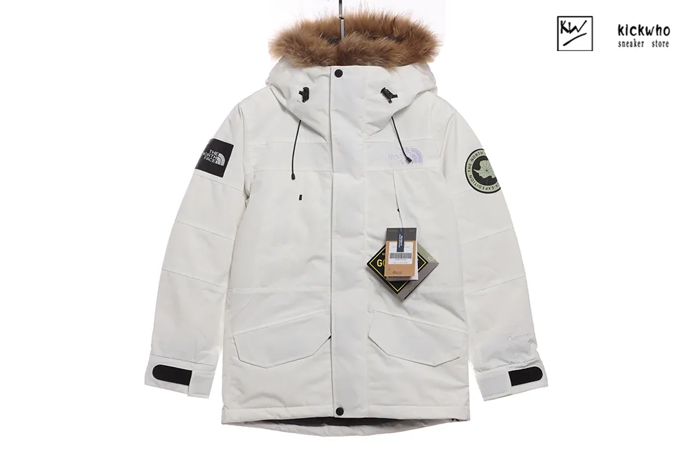 t*f gore-tex limited polar coat white