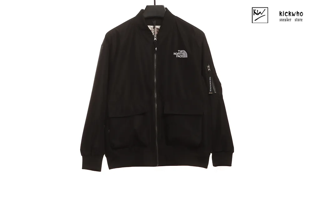 t*f zippered outdoor jacket black