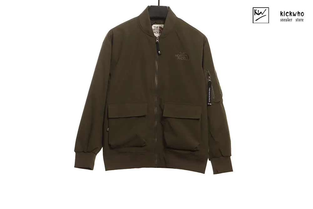 t*f zippered outdoor jacket green
