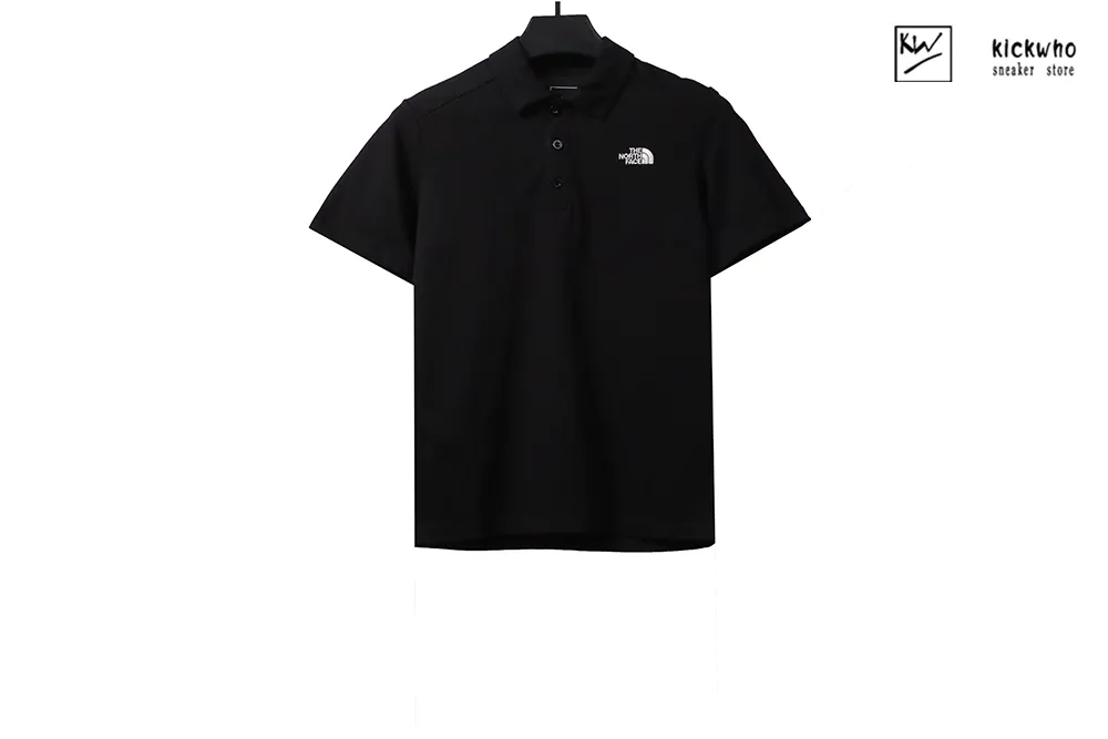 t*f minimalist logo polo black