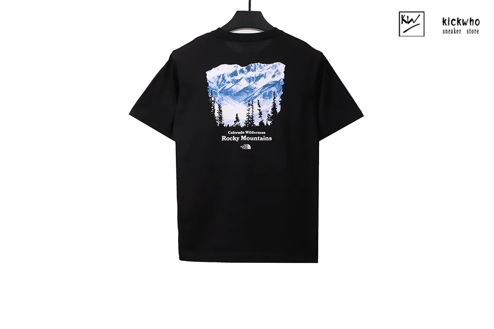 t*f snow mountain t-shirt black