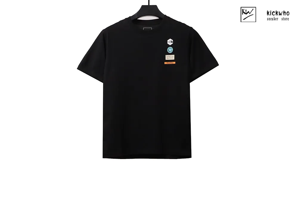 t*f english logo t-shirt black
