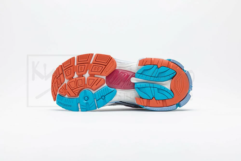 Ba*len*cia*ga runner sneaker blue pink orange