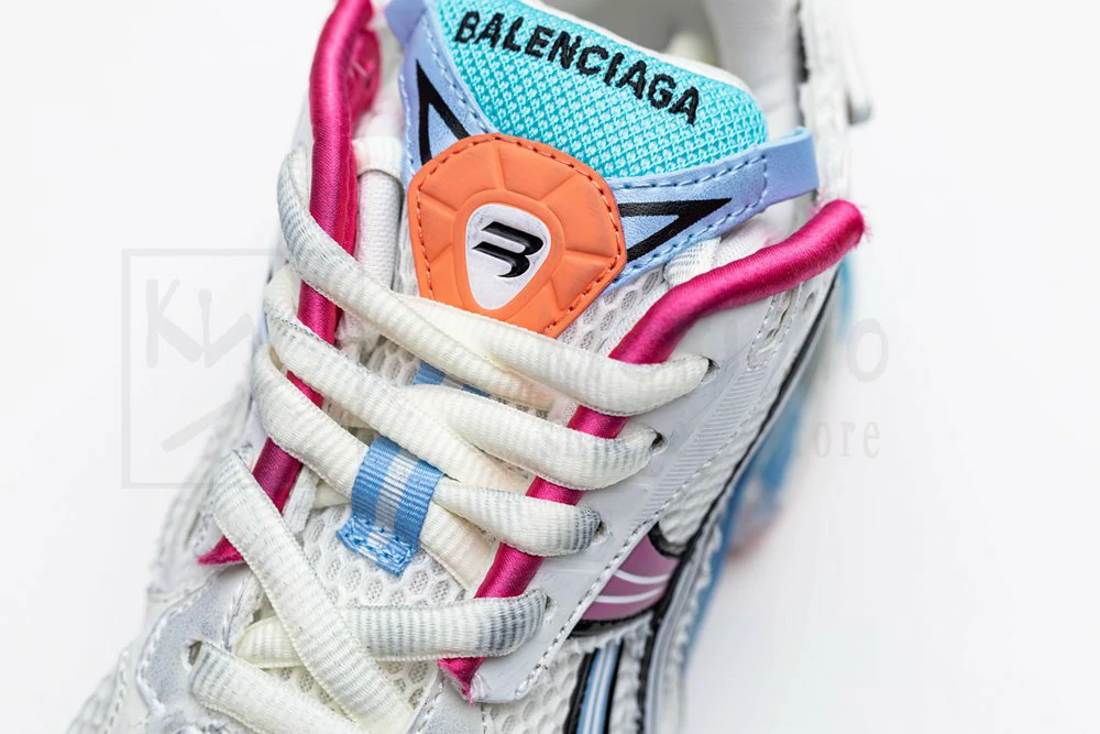 Ba*len*cia*ga runner sneaker blue pink orange