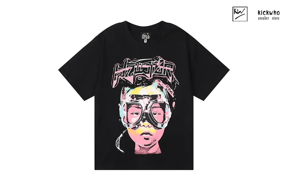 H*lst*r alien glasses child t-shirt black