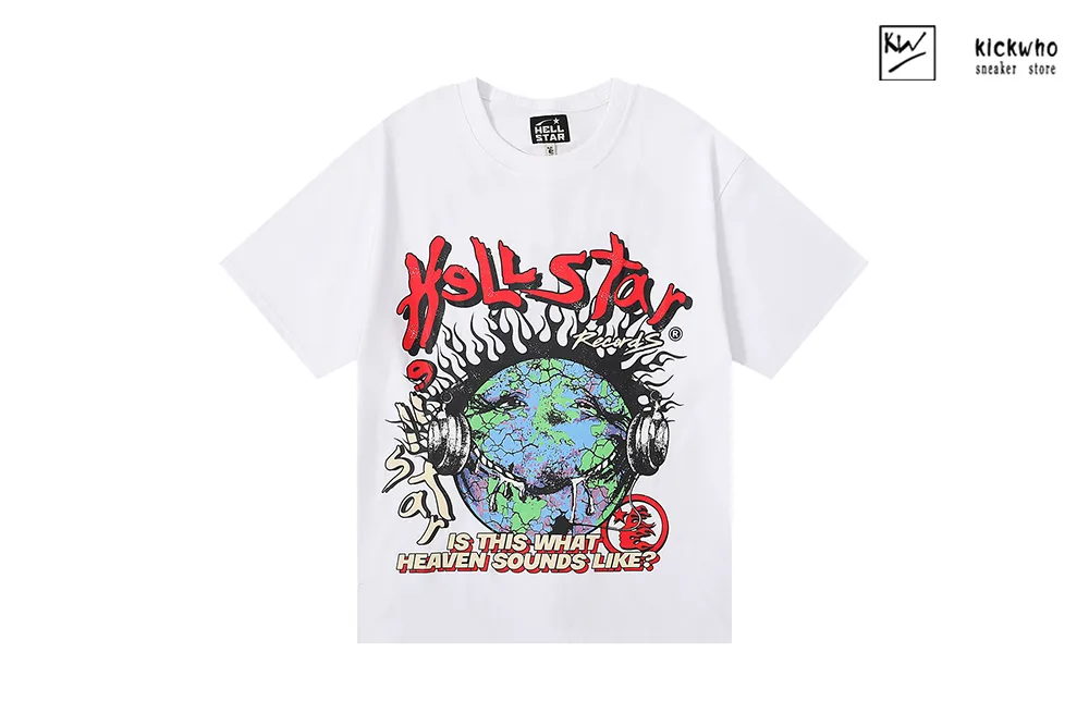 H*lst*r flame earth t-shirt white