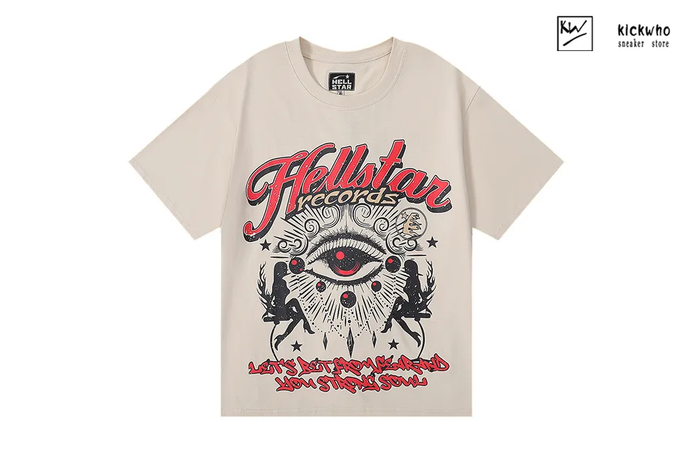 H*lst*r alien gaze t-shirt beige